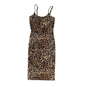 Fashion Nova Animal/Leopard Dress Size: M